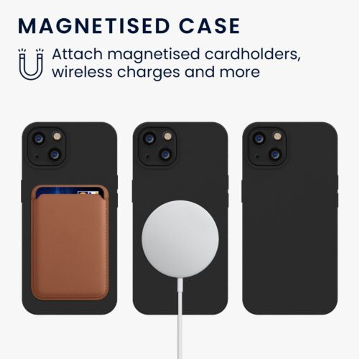 Husa pentru Apple iPhone 13, Silicon, Negru, 56559.01, Kwmobile fotografia produsului View 6 L