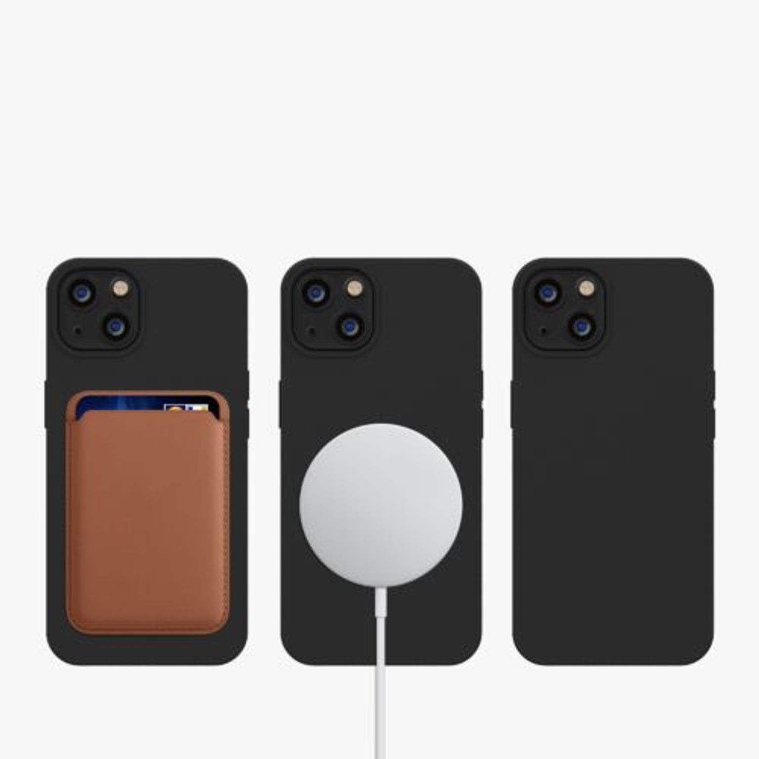 Husa pentru Apple iPhone 13, Silicon, Negru, 56559.01, Kwmobile fotografia produsului View 8 L