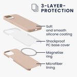 Husa pentru Apple iPhone 13, Silicon, Roz, 56559.10, Kwmobile fotografia produsului View 6 S