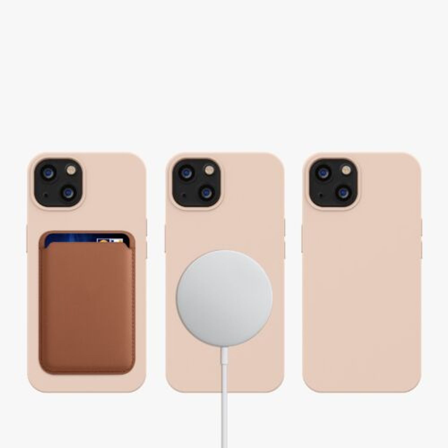 Husa pentru Apple iPhone 13, Silicon, Roz, 56559.10, Kwmobile fotografia produsului View 12 L