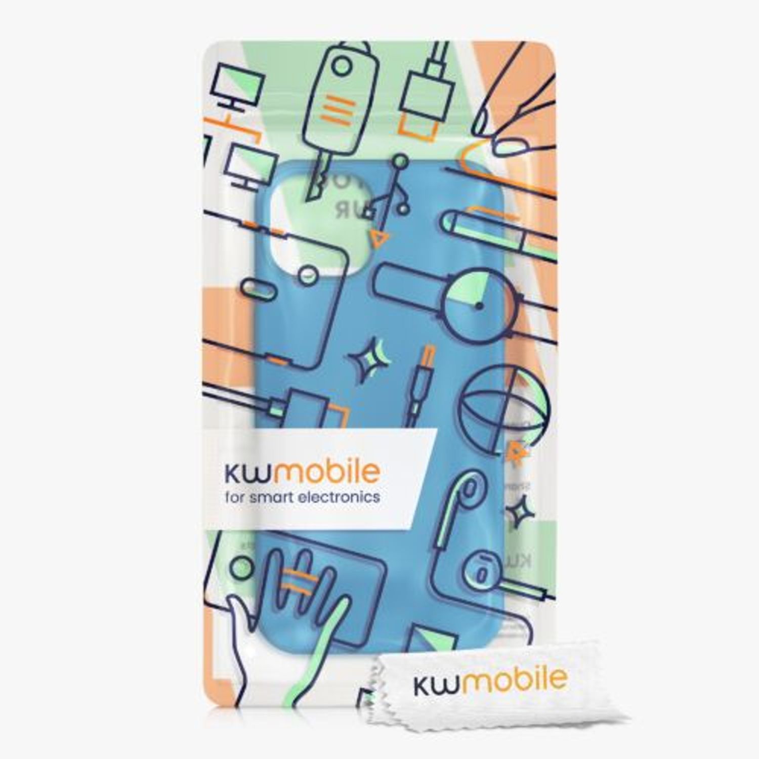 Husa pentru Apple iPhone 13, Silicon, Albastru, 55878.228, Kwmobile fotografia produsului View 9 L