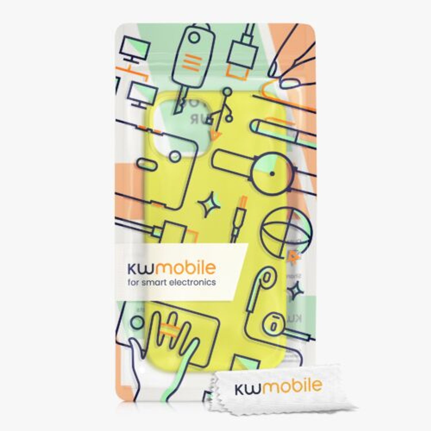 Husa pentru Apple iPhone 13, Silicon, Galben, 55878.149, Kwmobile fotografia produsului View 8 L