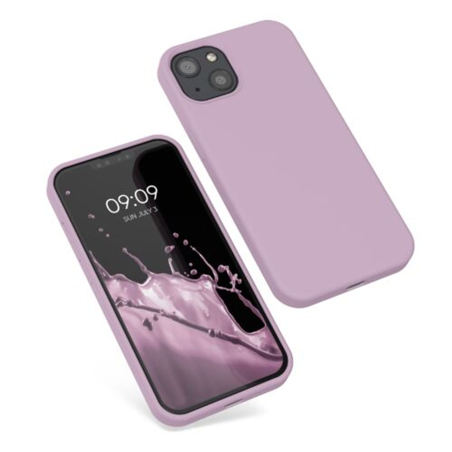 Husa pentru Apple iPhone 13, Silicon, Mov, 55878.140, Kwmobile fotografia produsului View 2 L
