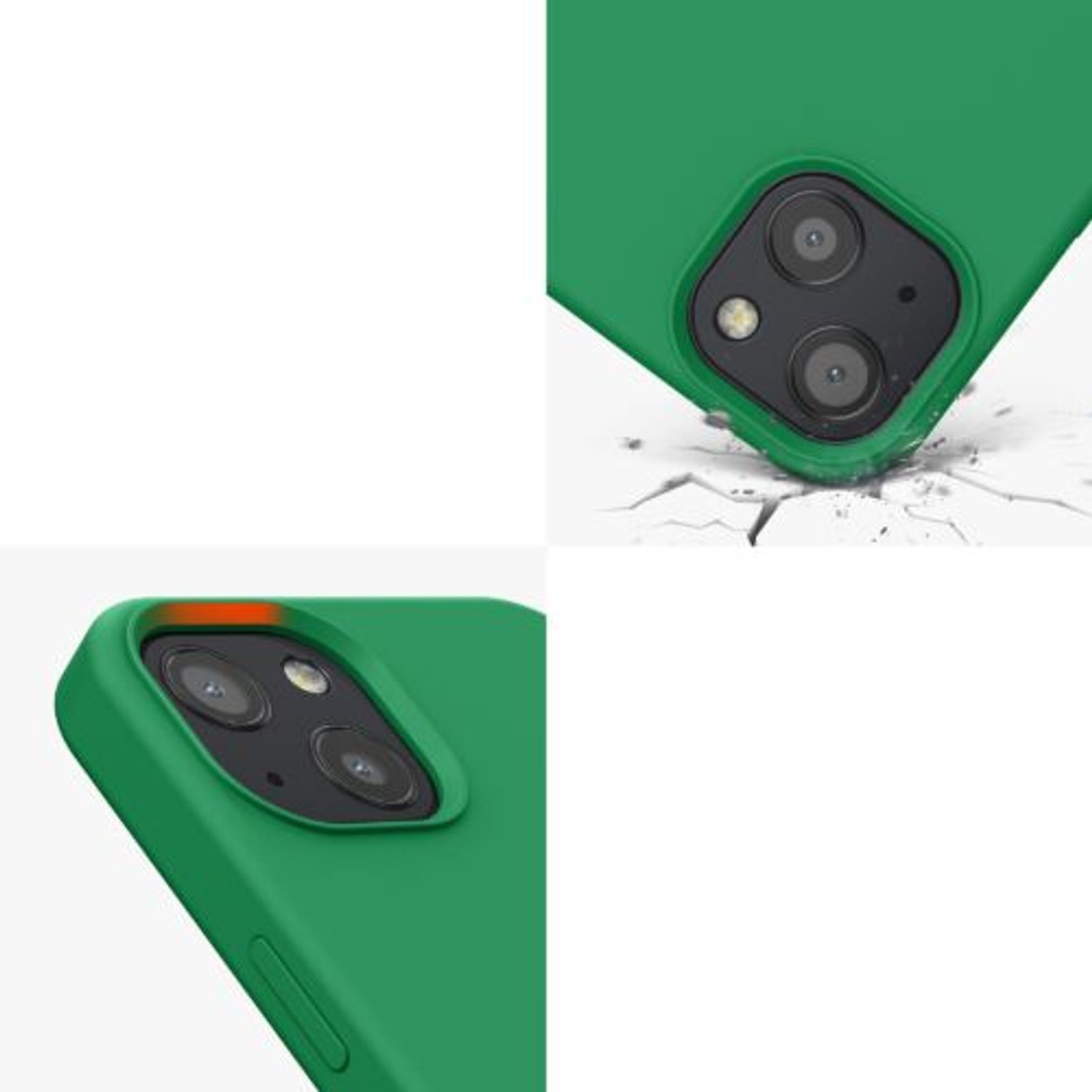Husa pentru Apple iPhone 13, Silicon, Verde, 55878.227, Kwmobile fotografia produsului View 9 L