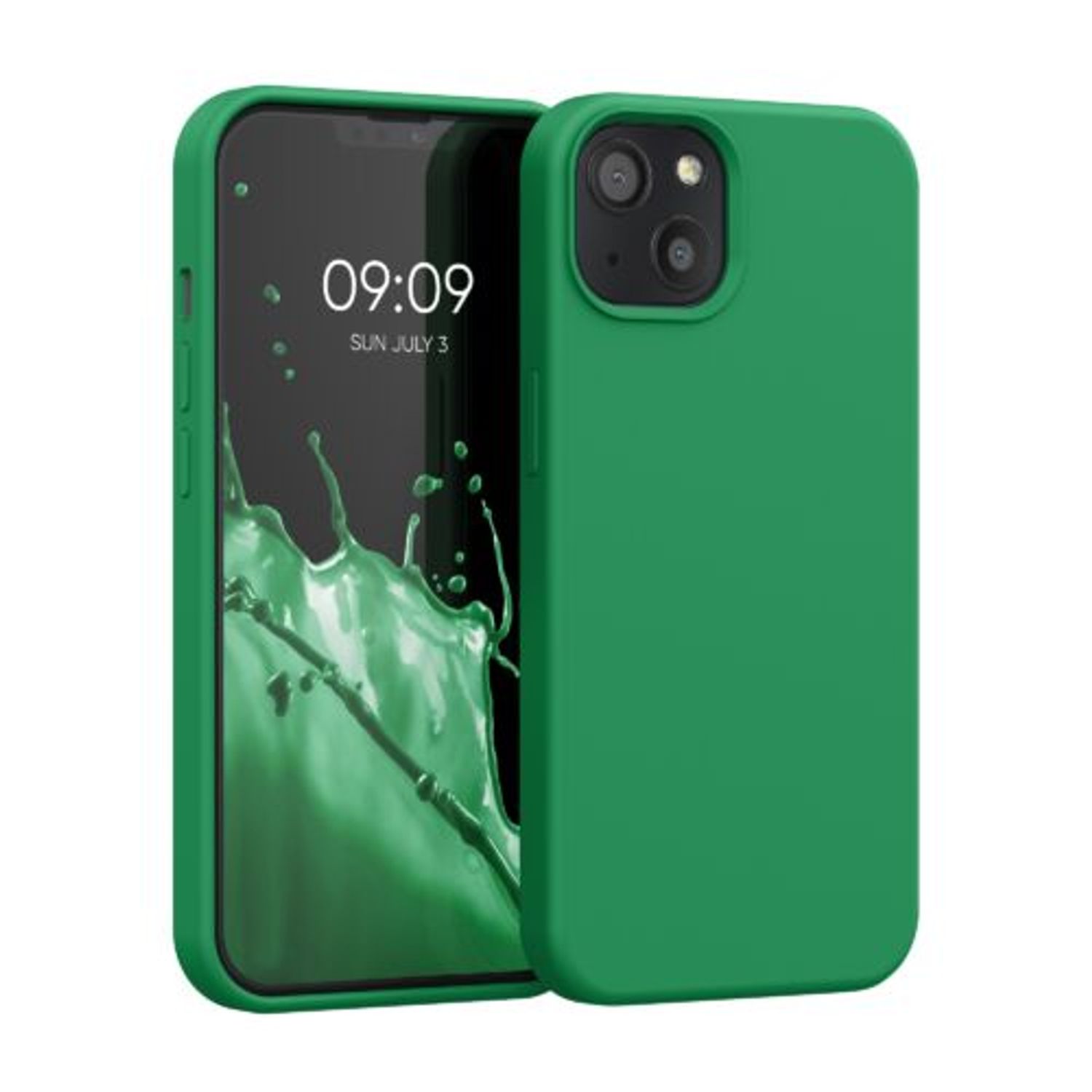 Husa pentru Apple iPhone 13, Silicon, Verde, 55878.227, Kwmobile fotografia produsului
