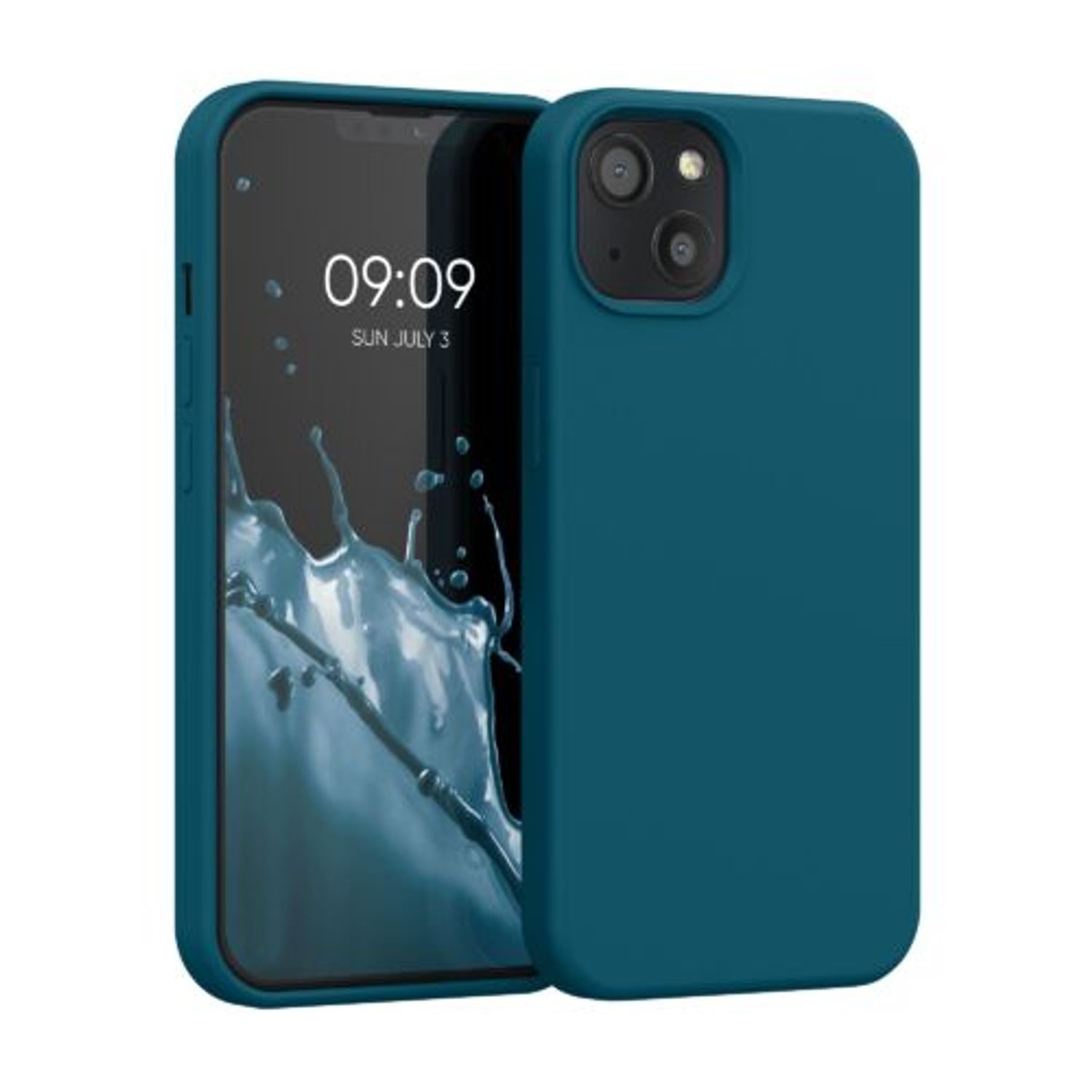 Husa pentru Apple iPhone 13, Silicon, Verde, 55878.57, Kwmobile fotografia produsului