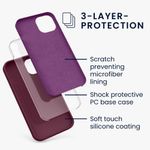 Husa pentru Apple iPhone 13, Silicon, Violet, 55878.190, Kwmobile fotografia produsului View 20 S