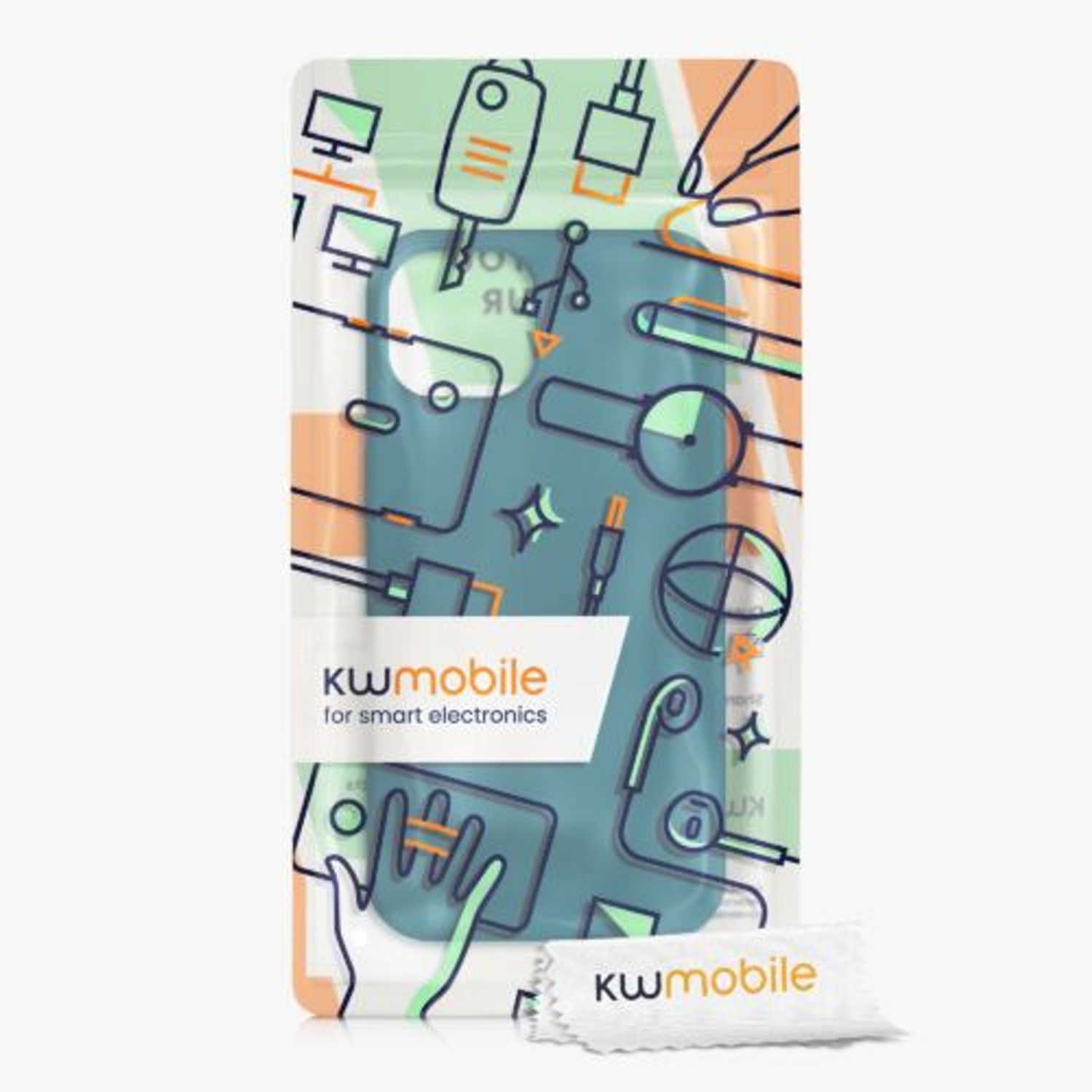Husa pentru Apple iPhone 13, Silicon, Verde, 55878.57, Kwmobile fotografia produsului View 9 L
