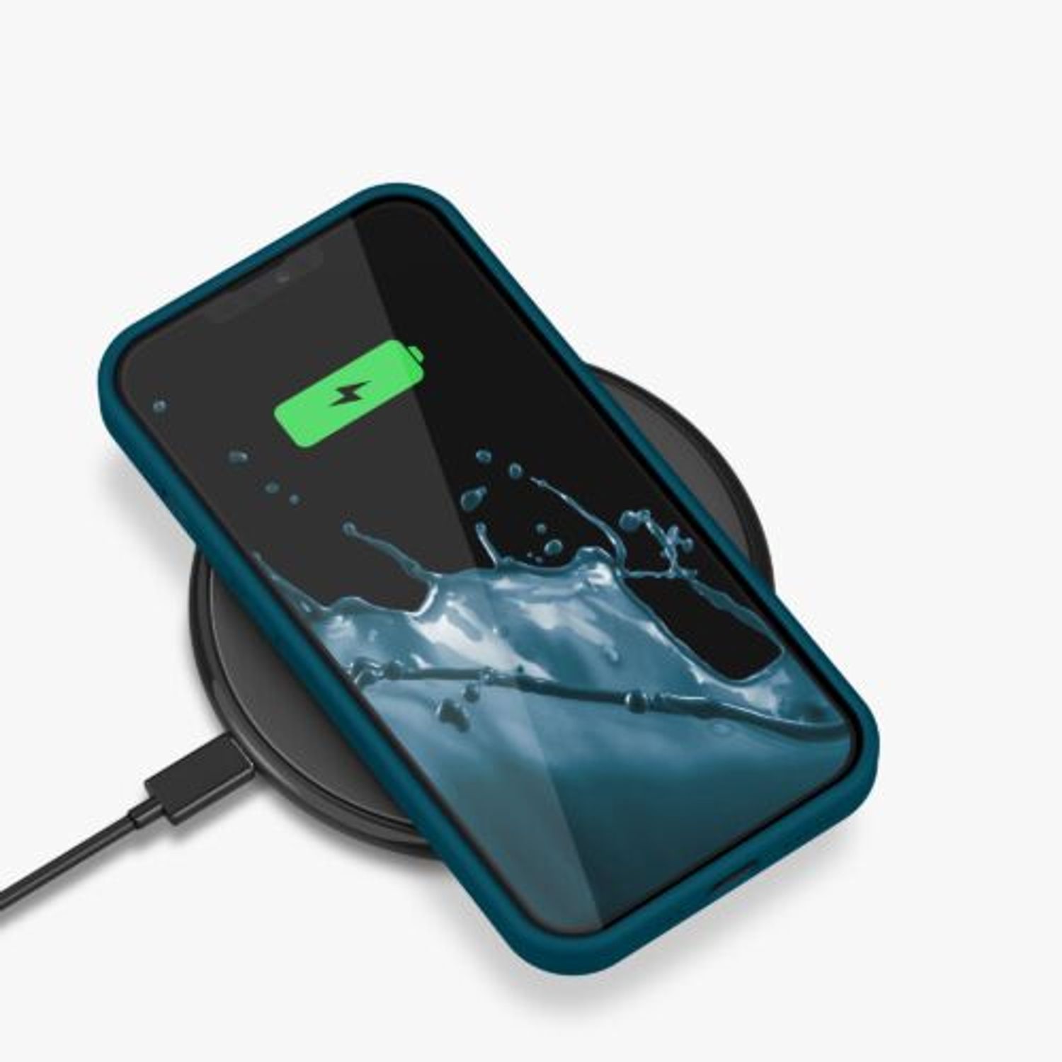 Husa pentru Apple iPhone 13, Silicon, Verde, 55878.57, Kwmobile fotografia produsului View 10 L