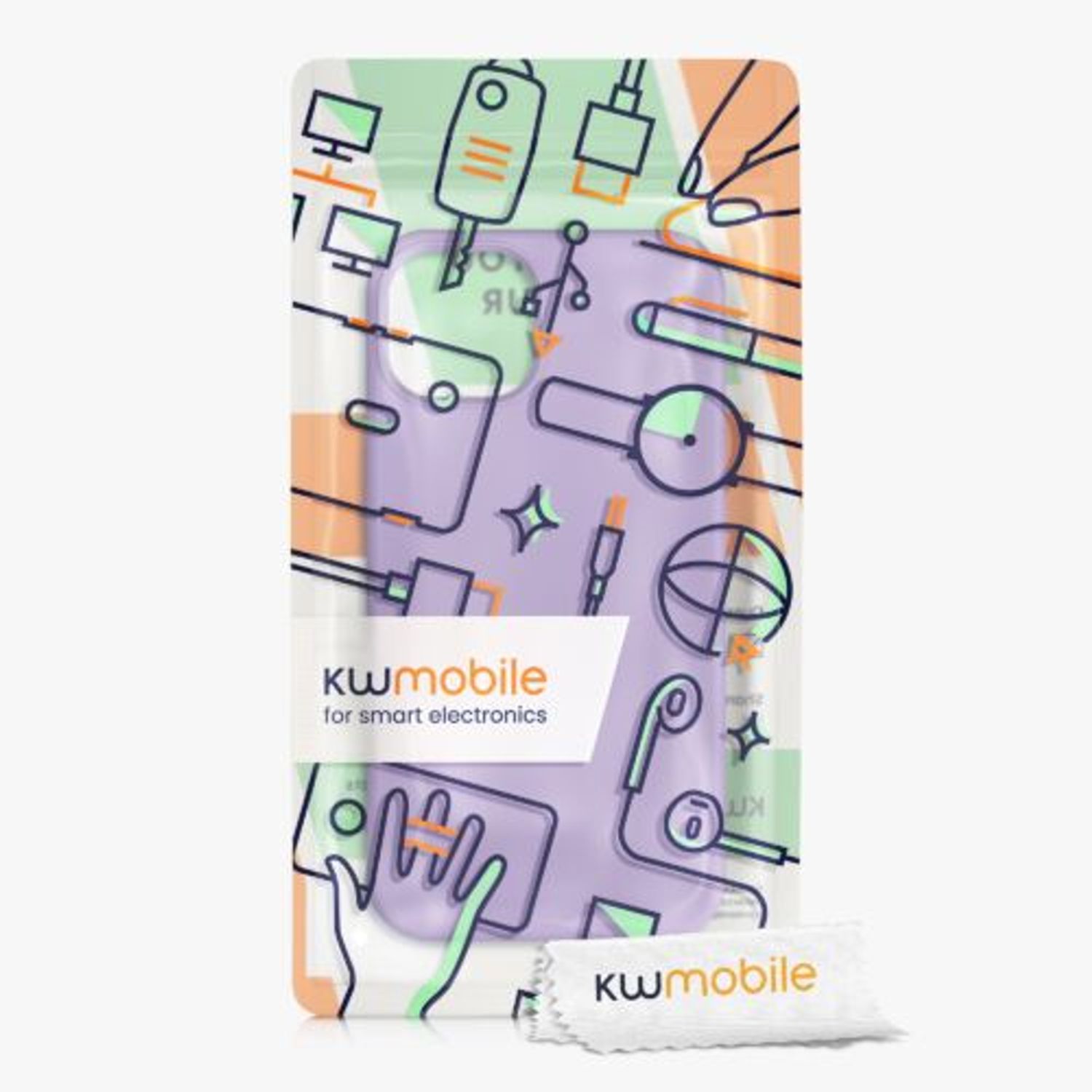 Husa pentru Apple iPhone 13, Silicon, Mov, 55878.222, Kwmobile fotografia produsului View 8 L