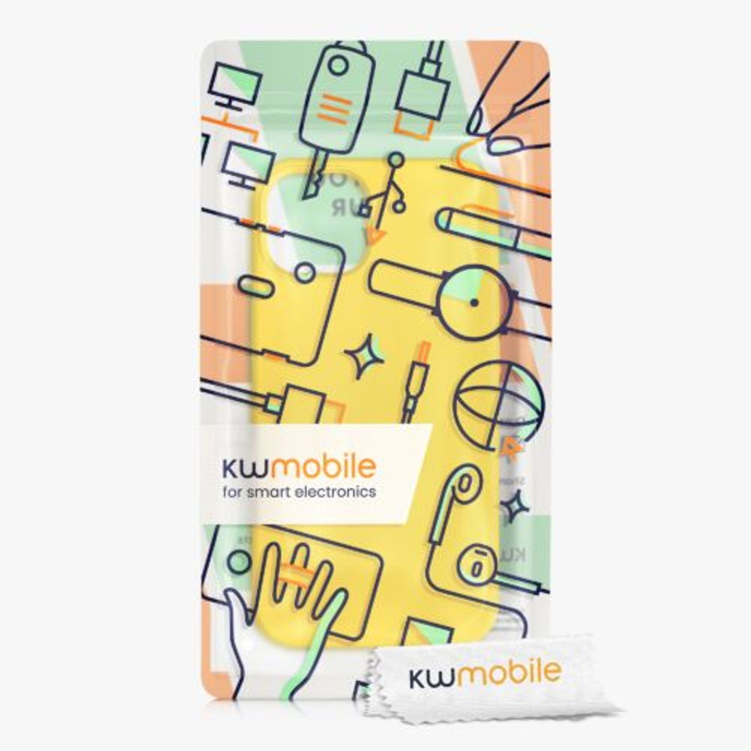 Husa pentru Apple iPhone 13, Silicon, Galben, 55878.165, Kwmobile fotografia produsului View 8 L