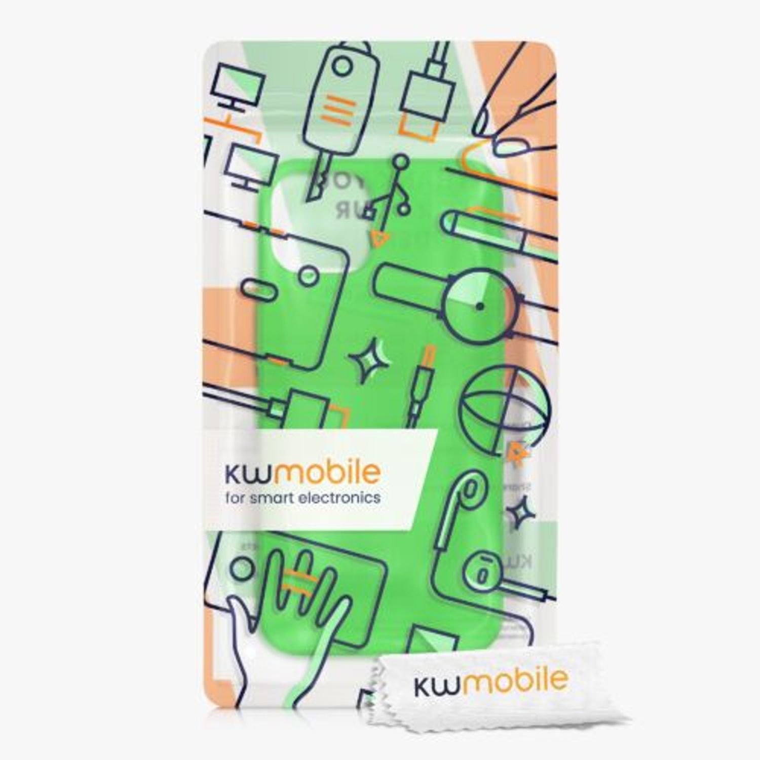 Husa pentru Apple iPhone 13, Silicon, Verde, 55943.44, Kwmobile fotografia produsului View 8 L
