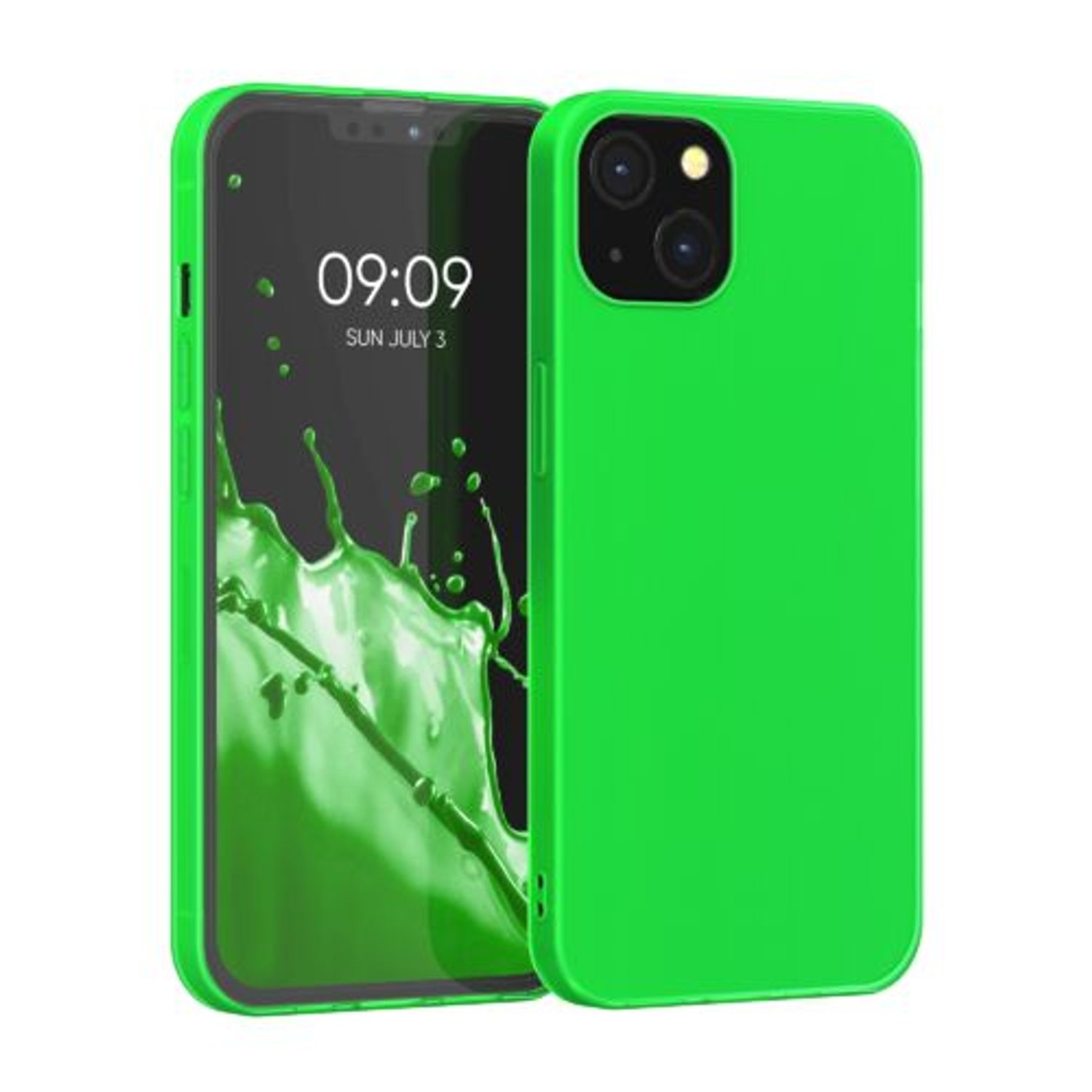 Husa pentru Apple iPhone 13, Silicon, Verde, 55943.44, Kwmobile fotografia produsului