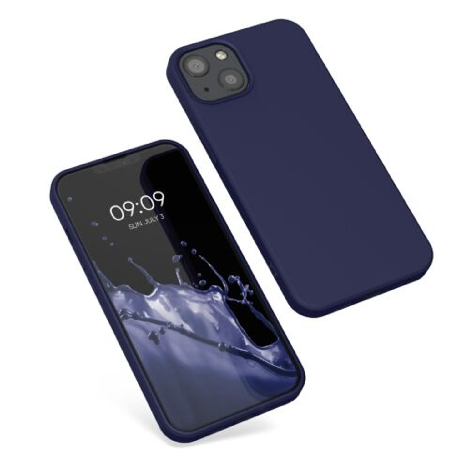Husa pentru Apple iPhone 13, Silicon, Albastru, 55948.186, Kwmobile fotografia produsului View 2 L