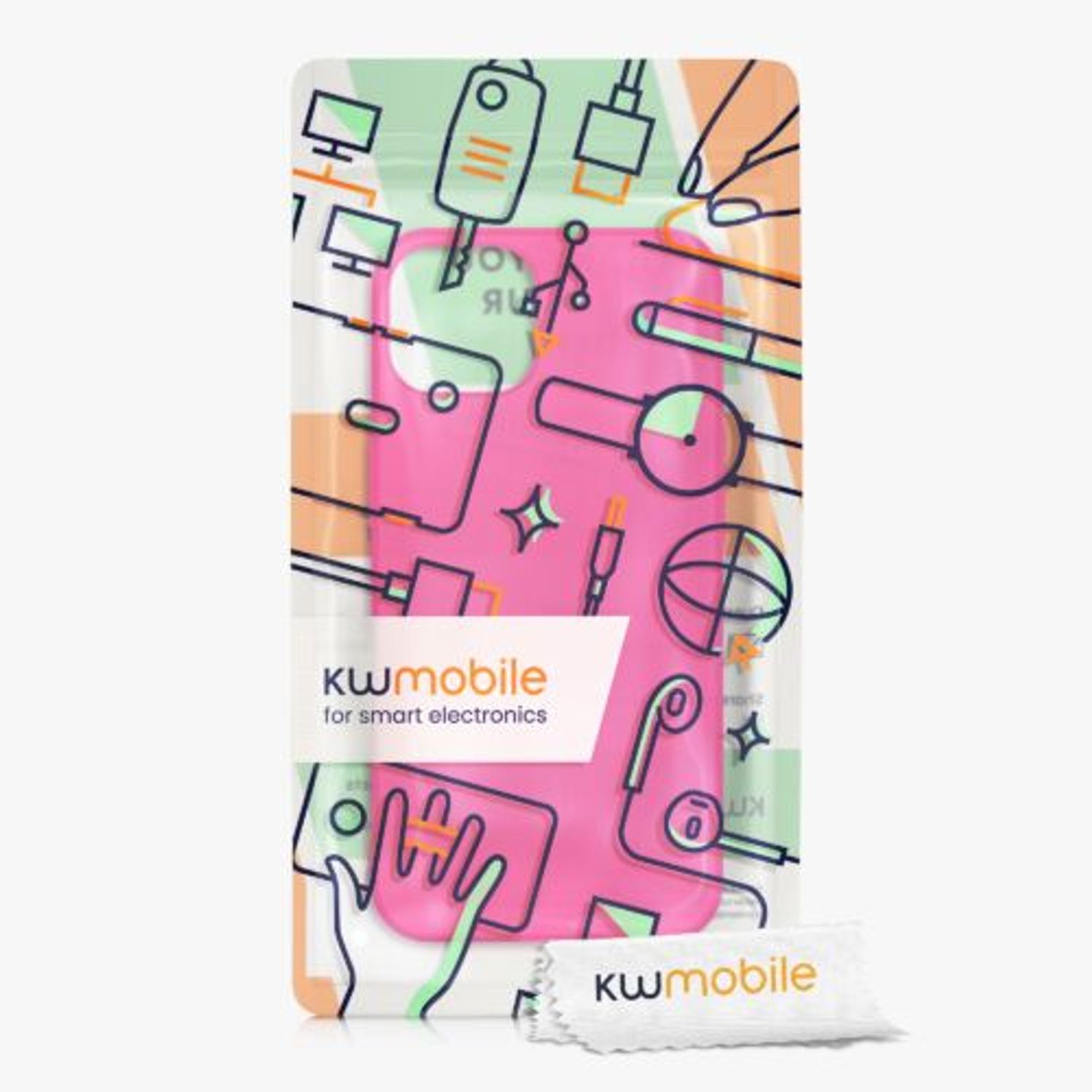 Husa pentru Apple iPhone 13, Silicon, Roz, 55943.77, Kwmobile fotografia produsului View 10 L