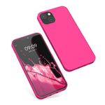 Husa pentru Apple iPhone 13, Silicon, Roz, 55943.77, Kwmobile fotografia produsului View 2 S