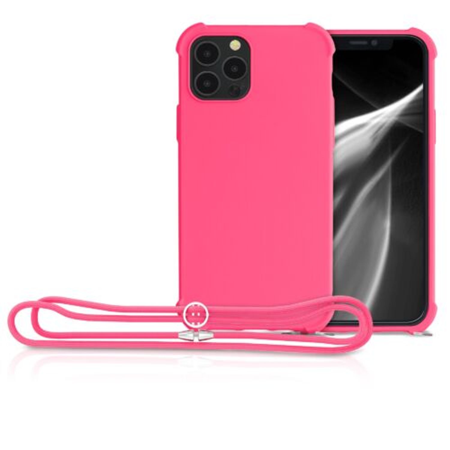 Husa pentru Apple iPhone 12/iPhone 12 Pro, Silicon, Roz, 53840.77 fotografia produsului View 7 L