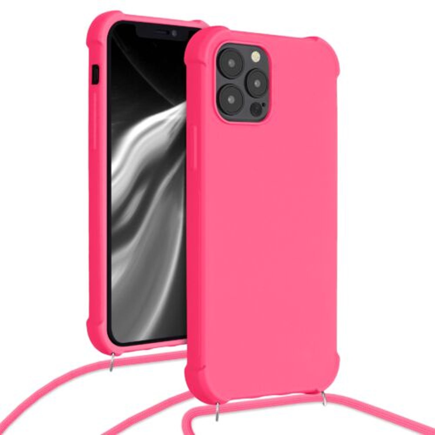 Husa pentru Apple iPhone 12/iPhone 12 Pro, Silicon, Roz, 53840.77 fotografia produsului View 5 L