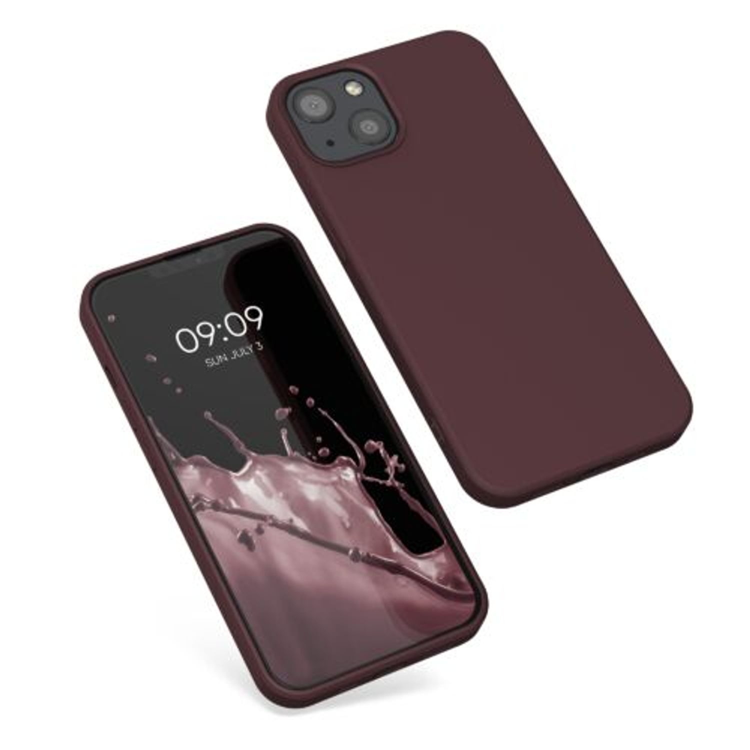 Husa pentru Apple iPhone 13, Silicon, Violet, 55948.190, Kwmobile fotografia produsului View 2 L