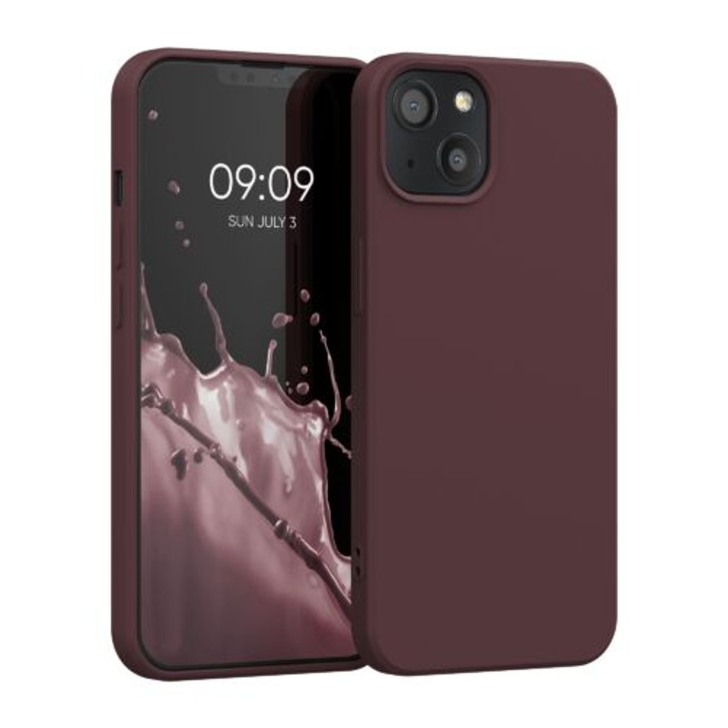 Husa pentru Apple iPhone 13, Silicon, Violet, 55948.190, Kwmobile fotografia produsului