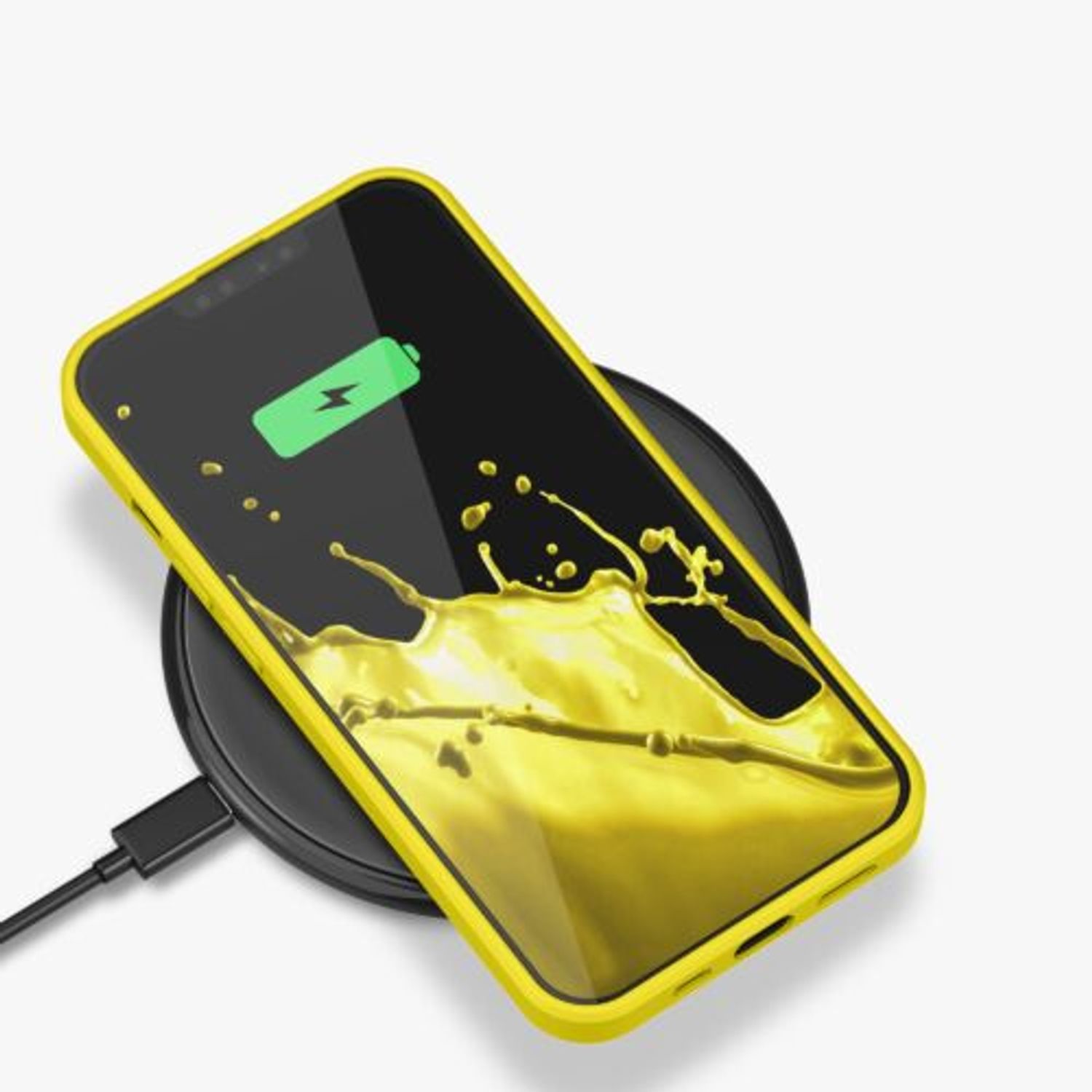 Husa pentru Apple iPhone 13, Silicon, Galben, 55948.165, Kwmobile fotografia produsului View 4 L