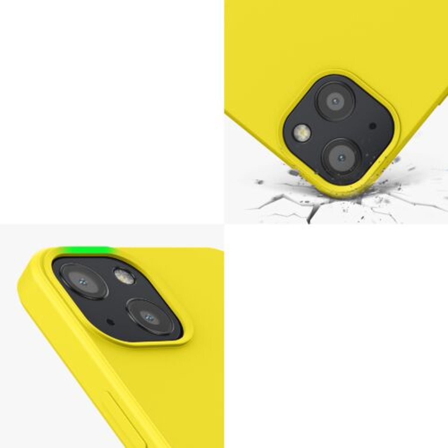 Husa pentru Apple iPhone 13, Silicon, Galben, 55948.165, Kwmobile fotografia produsului View 2 L