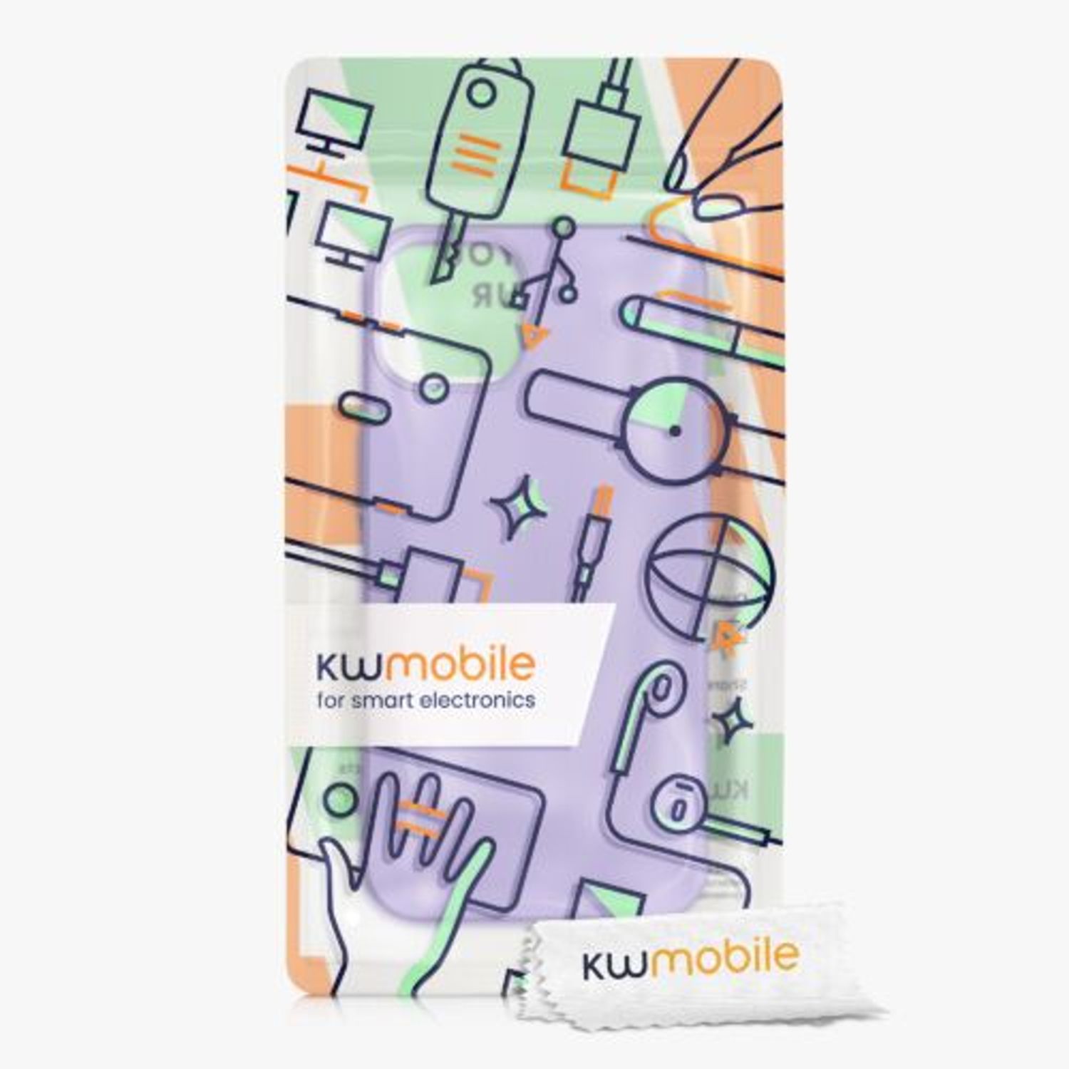 Husa pentru Apple iPhone 13, Silicon, Mov, 55948.222, Kwmobile fotografia produsului View 7 L