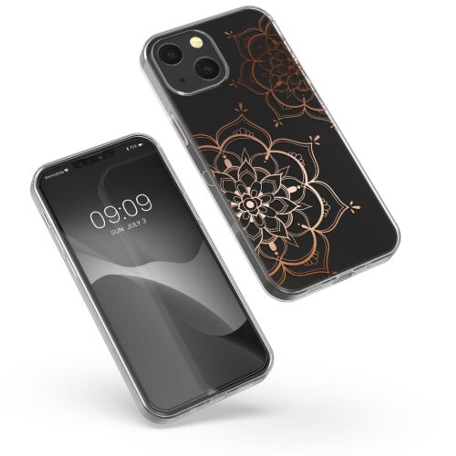 Husa pentru Apple iPhone 13, Silicon, Transparent, 57143.03, Kwmobile fotografia produsului View 2 L