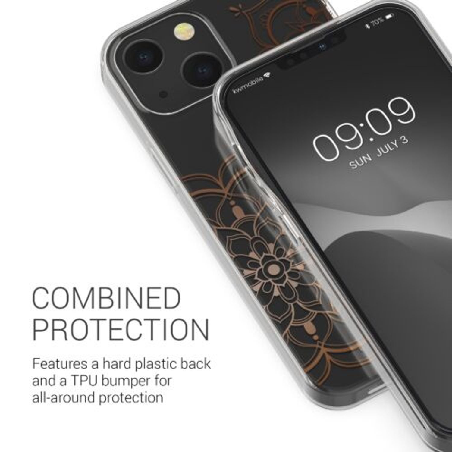 Husa pentru Apple iPhone 13, Silicon, Transparent, 57143.03, Kwmobile fotografia produsului View 5 L