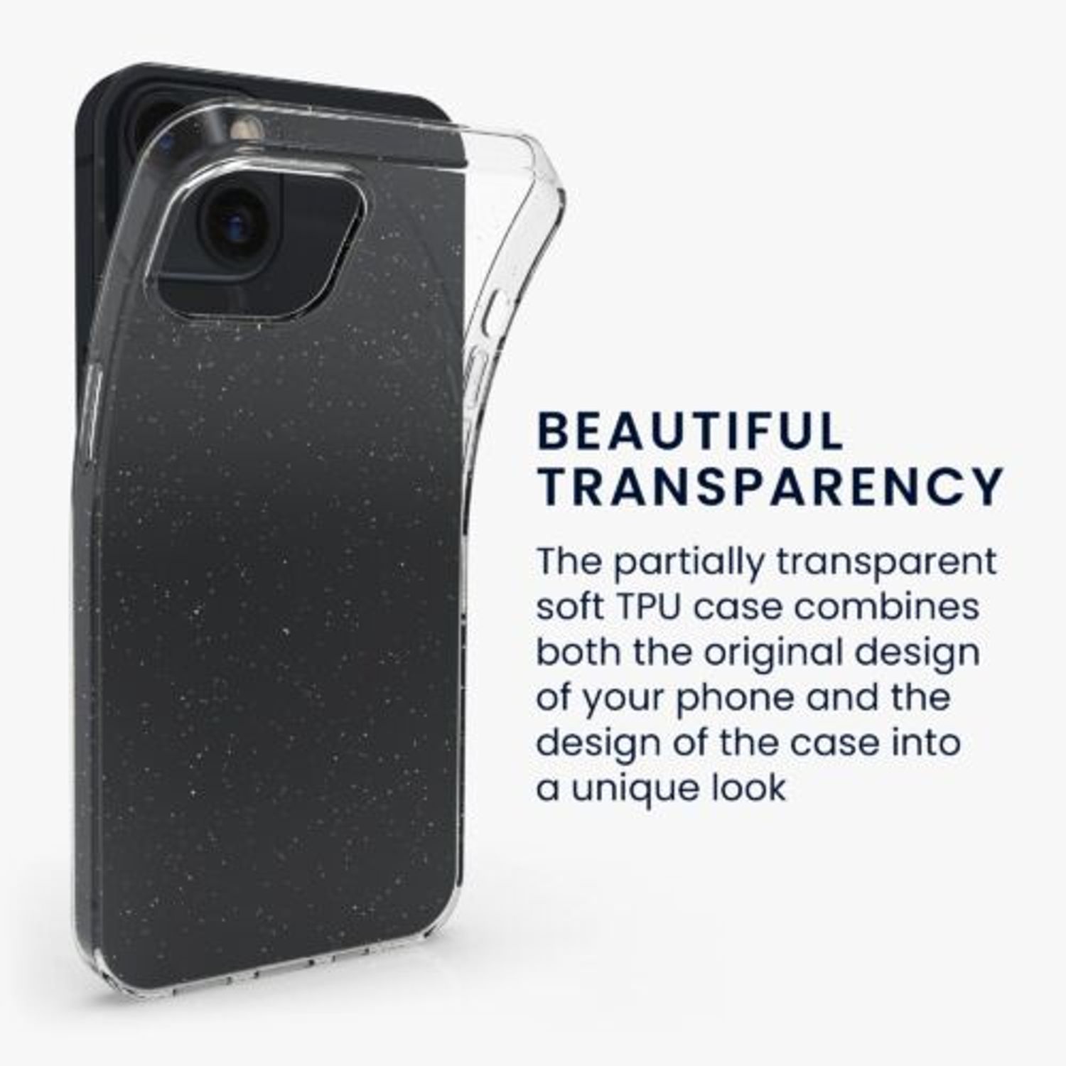 Husa pentru Apple iPhone 13, Silicon, Transparent, 56798.01, Kwmobile fotografia produsului View 3 L