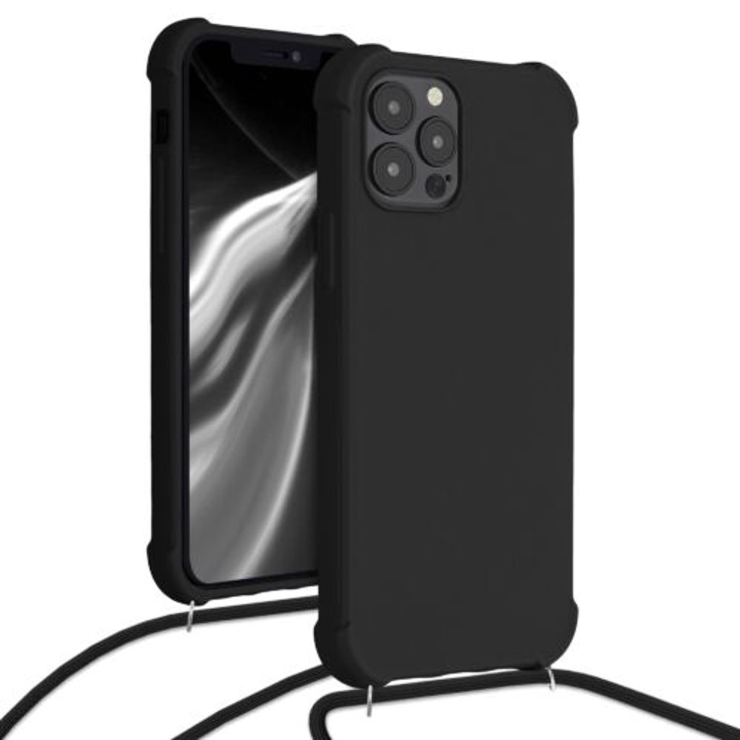 Husa pentru Apple iPhone 12/iPhone 12 Pro, Silicon, Negru, 53840.01 fotografia produsului View 5 L
