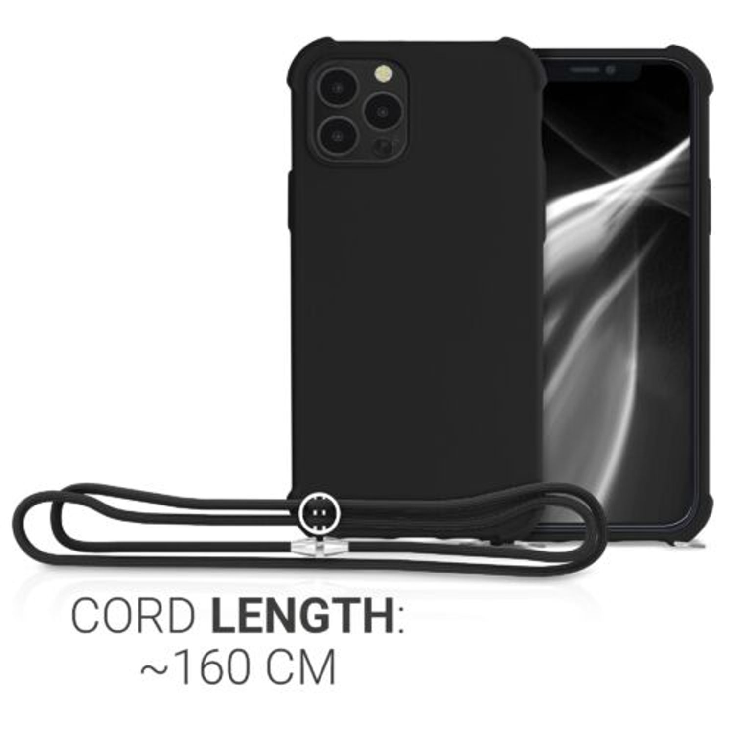 Husa pentru Apple iPhone 12/iPhone 12 Pro, Silicon, Negru, 53840.01 fotografia produsului View 4 L