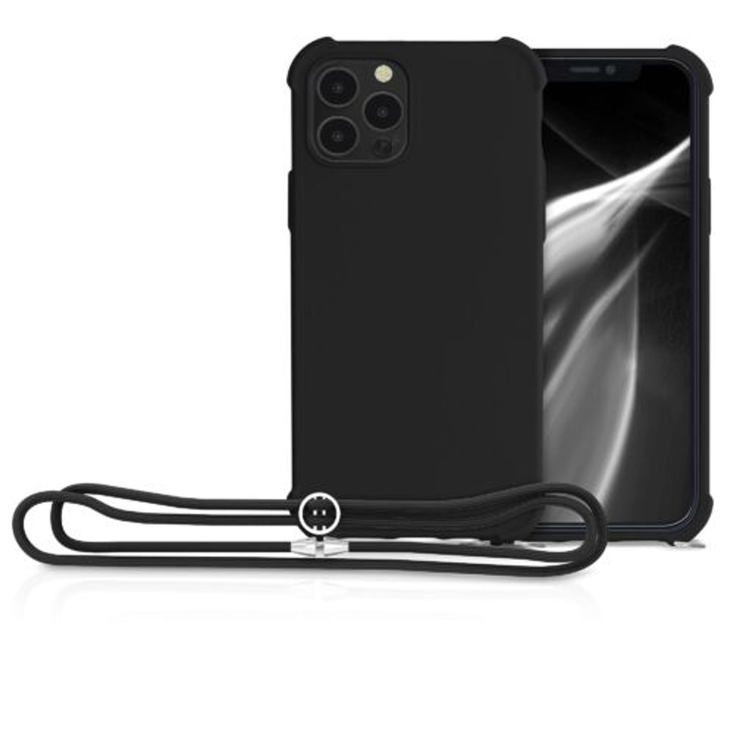 Husa pentru Apple iPhone 12/iPhone 12 Pro, Silicon, Negru, 53840.01 fotografia produsului View 8 L