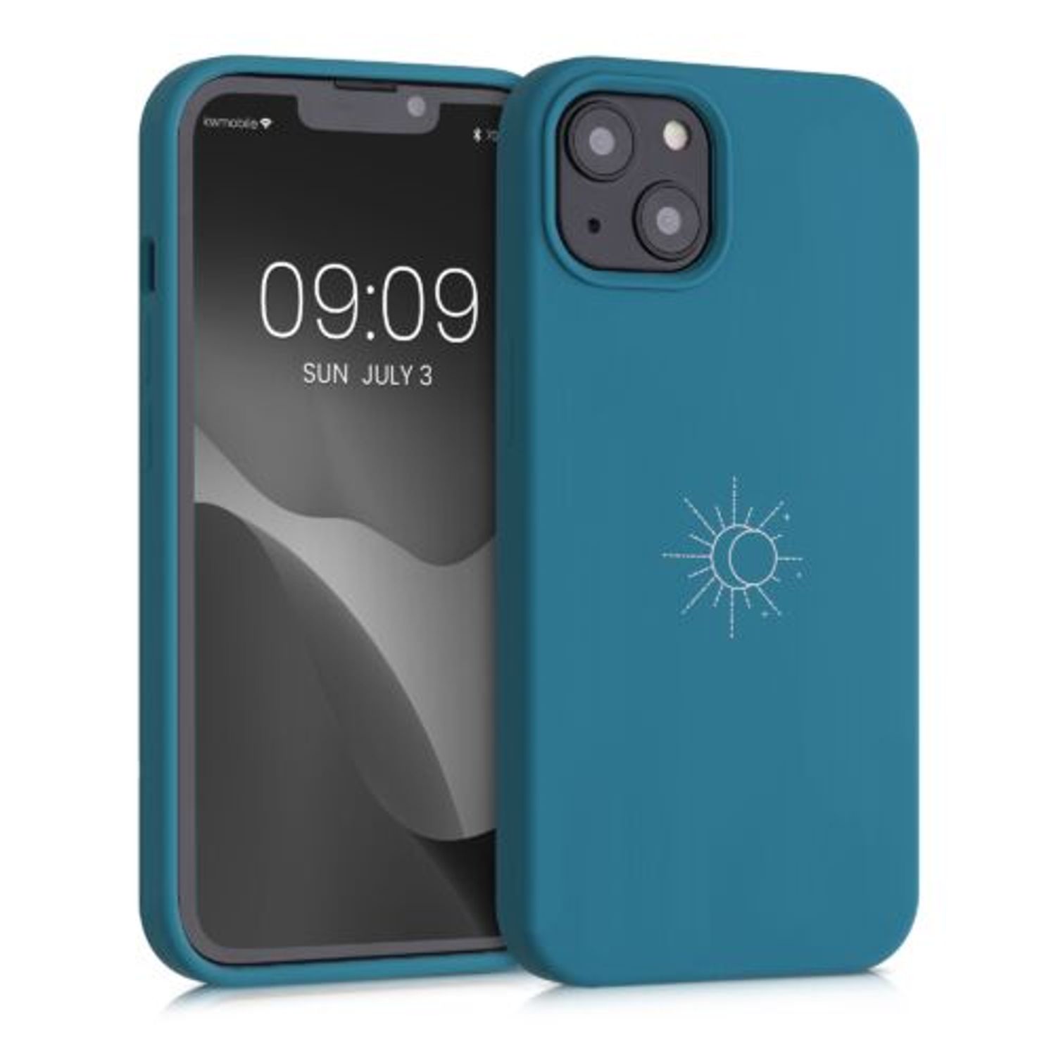 Husa pentru Apple iPhone 13, Silicon, Verde, 56446.02, Kwmobile fotografia produsului