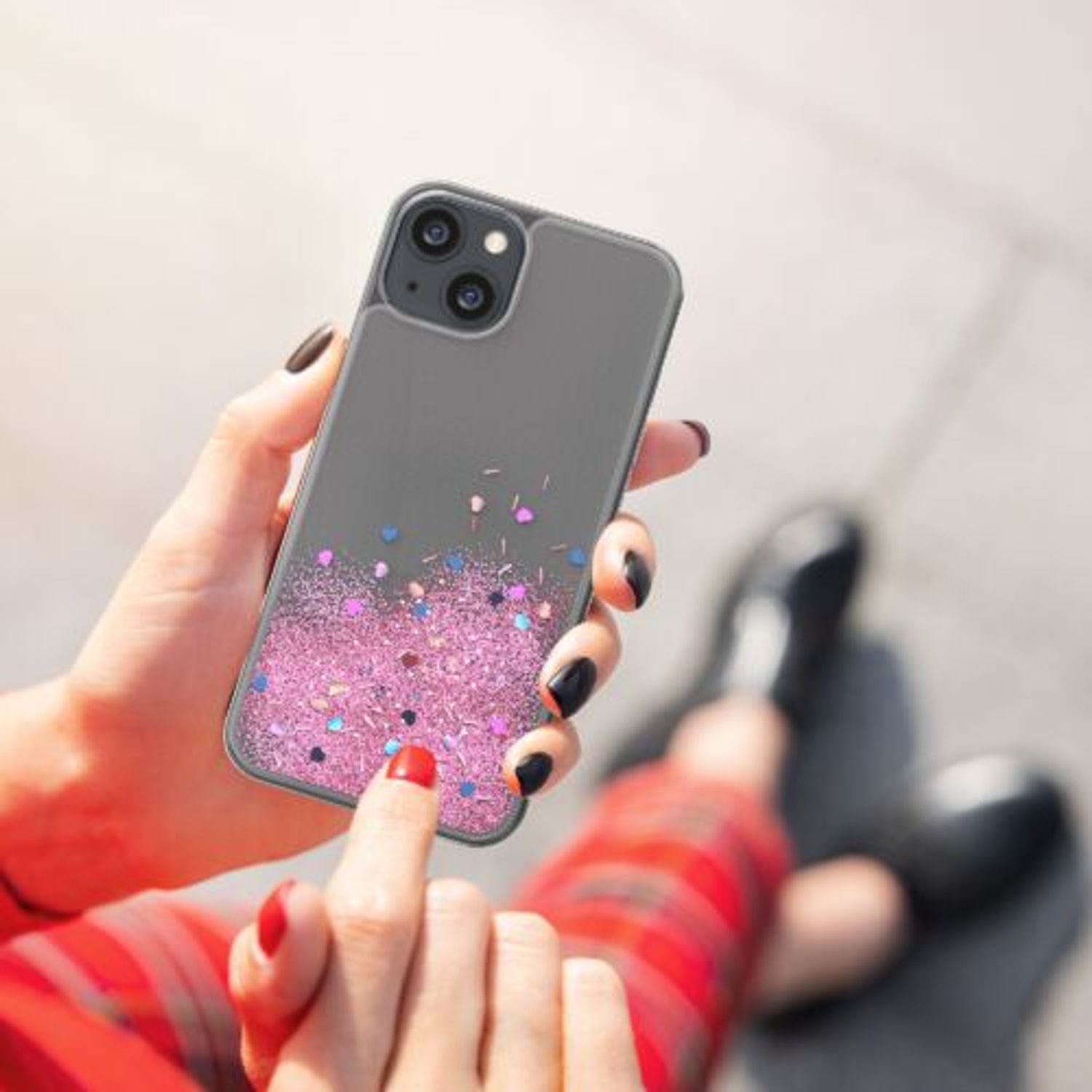 Husa pentru Apple iPhone 13, Silicon, Multicolor, 56809.01, Kwmobile fotografia produsului View 5 L