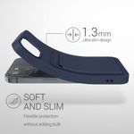 Husa pentru Apple iPhone 13, Silicon, Albastru, 55955.17, Kwmobile fotografia produsului View 3 S