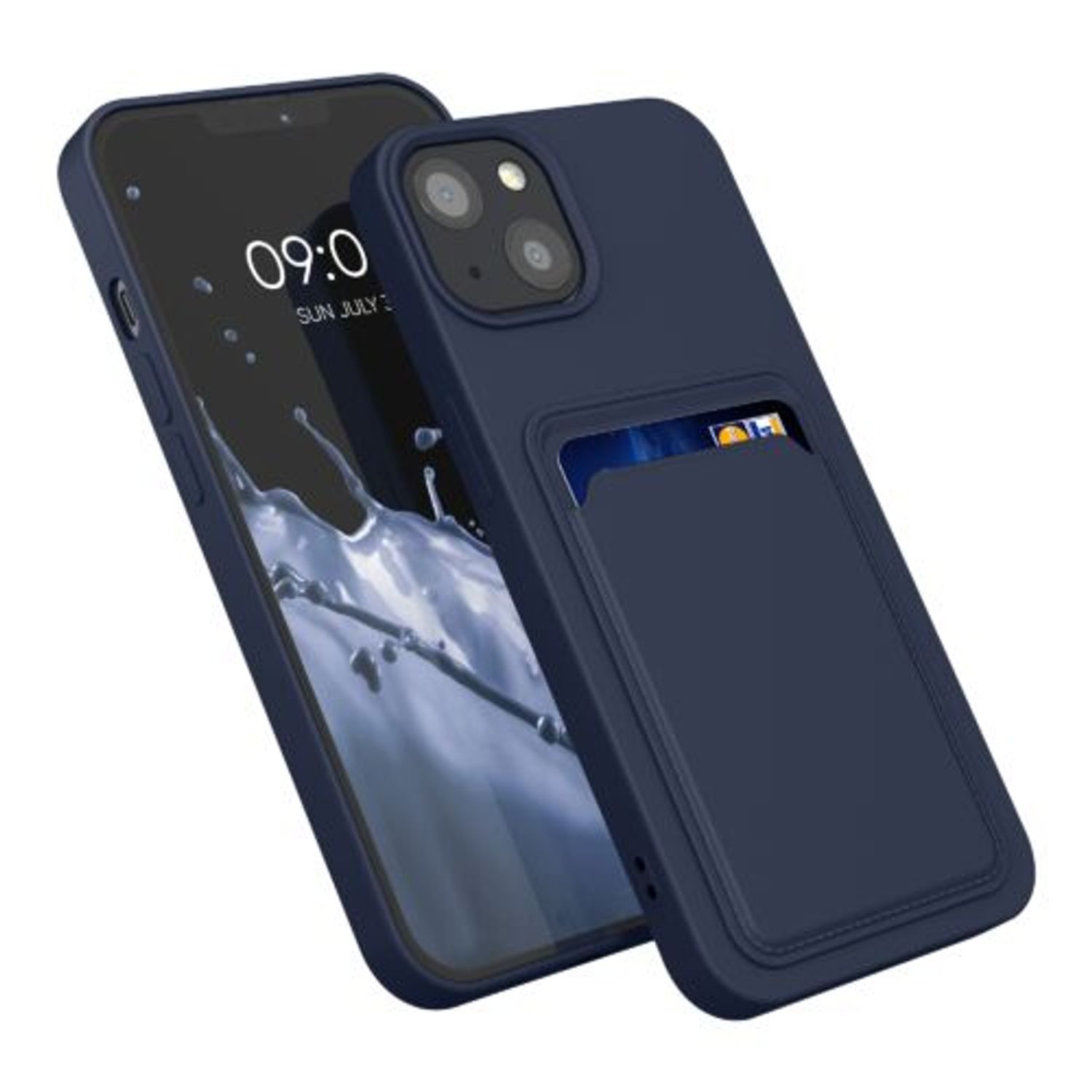 Husa pentru Apple iPhone 13, Silicon, Albastru, 55955.17, Kwmobile fotografia produsului