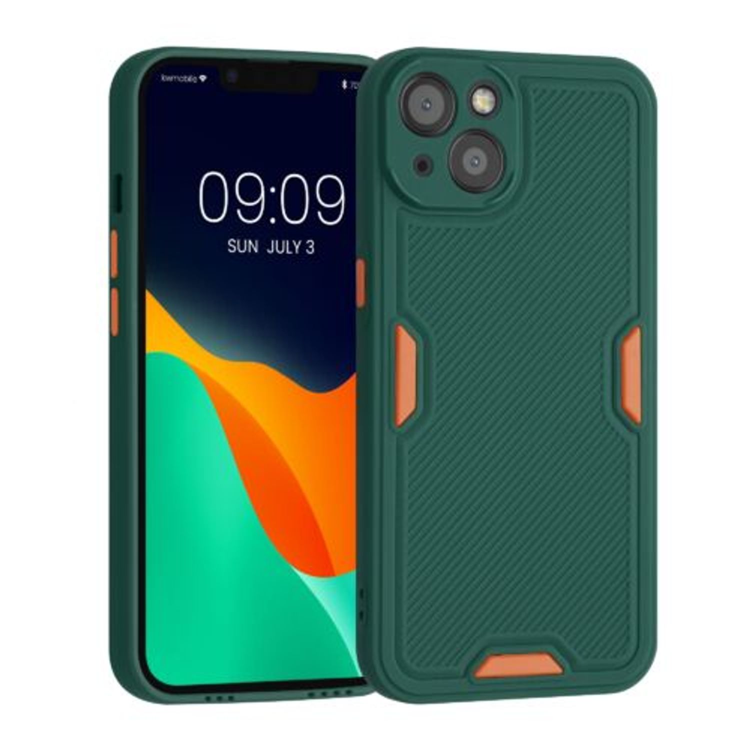 Husa pentru Apple iPhone 13, Silicon, Verde, 56701.07, Kwmobile fotografia produsului