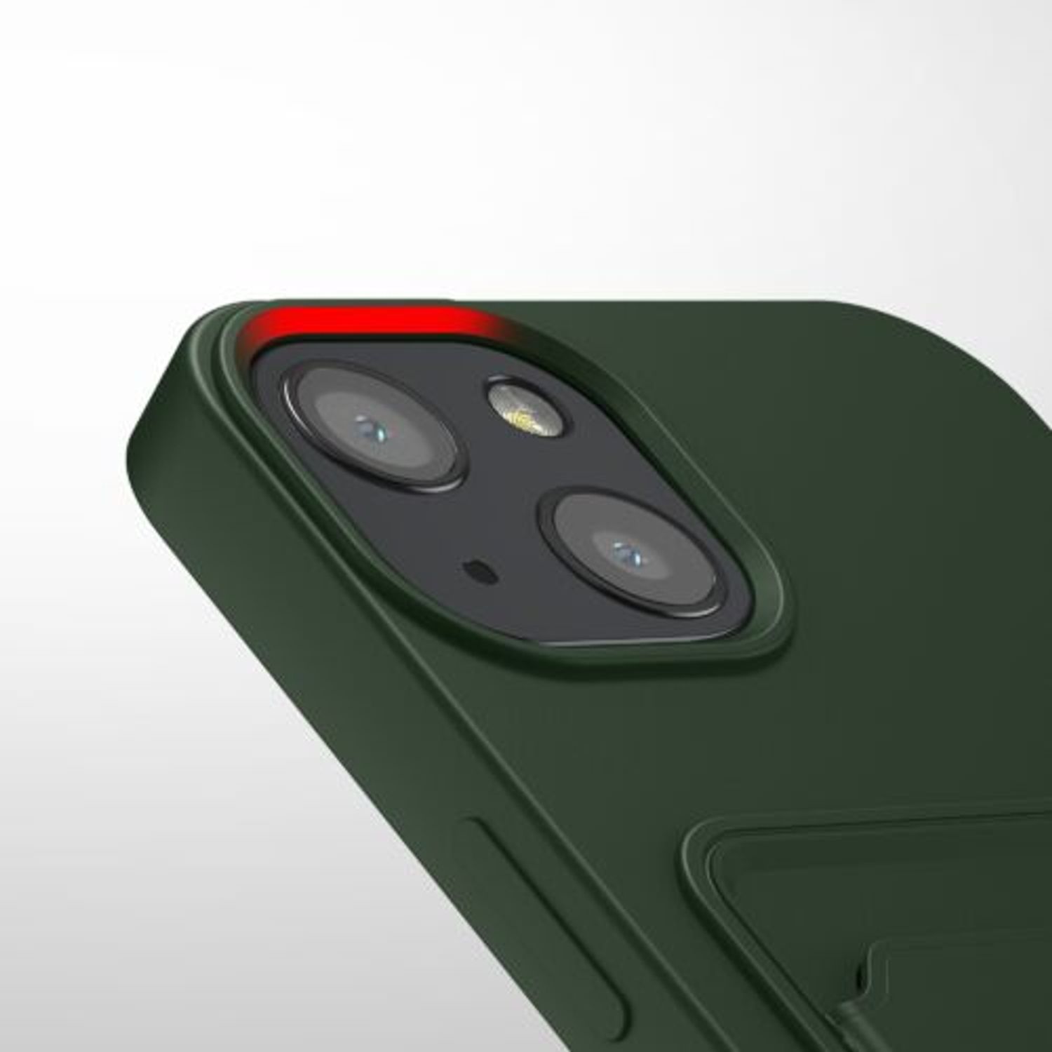 Husa pentru Apple iPhone 13, Silicon, Verde, 55955.80, Kwmobile fotografia produsului View 7 L