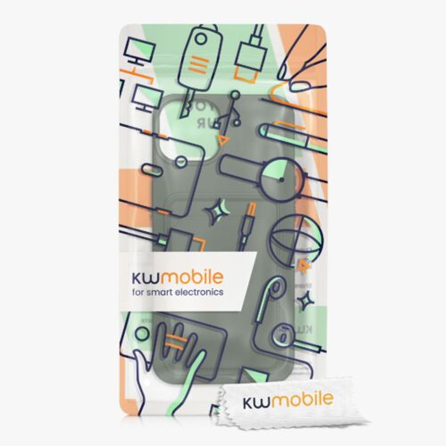Husa pentru Apple iPhone 13, Silicon, Verde, 55955.80, Kwmobile fotografia produsului View 8 L