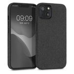 Husa pentru Apple iPhone 13, Textil, Gri, 56771.19, Kwmobile fotografia produsului
