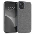 Husa pentru Apple iPhone 13, Textil, Gri, 56771.22, Kwmobile fotografia produsului