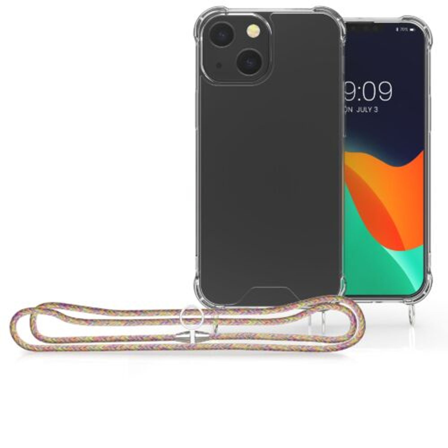 Husa pentru Apple iPhone 13 Mini, Silicon, Transparent, 55932.08, Kwmobile fotografia produsului View 6 L