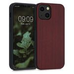 Husa pentru Apple iPhone 13 Mini, Lemn, Rosu, 55937.20, Kwmobile fotografia produsului