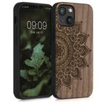 Husa pentru Apple iPhone 13 Mini, Lemn, Maro, 55936.04, Kwmobile fotografia produsului