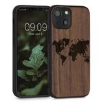Husa pentru Apple iPhone 13 Mini, Lemn, Maro, 55936.03, Kwmobile fotografia produsului