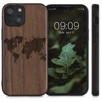 Husa pentru Apple iPhone 13 Mini, Lemn, Maro, 55936.03, Kwmobile fotografia produsului View 2 S