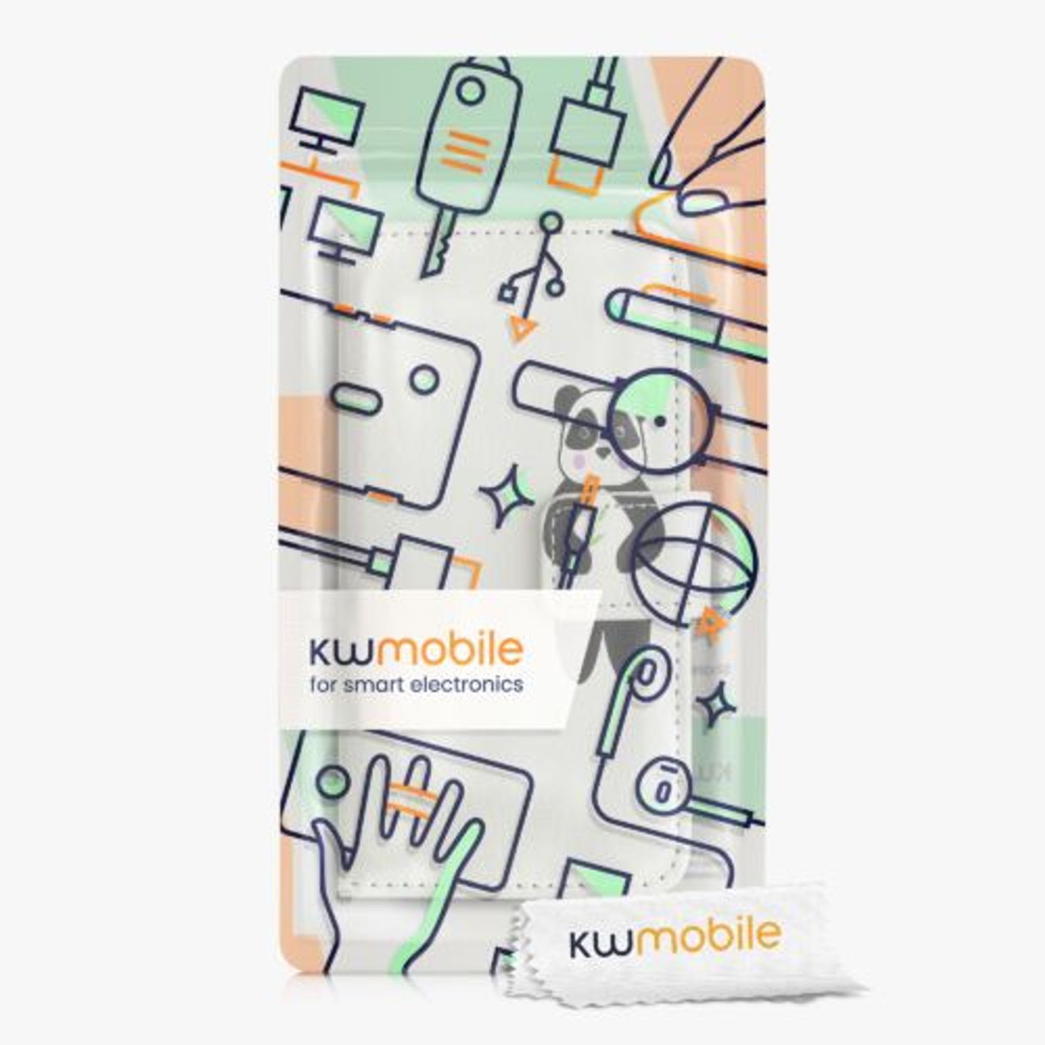 Husa pentru Apple iPhone 13 Mini, Piele ecologica, Alb, 55935.05, Kwmobile fotografia produsului View 3 L