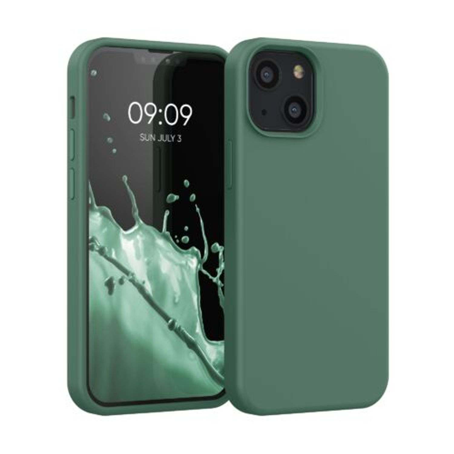 Husa pentru Apple iPhone 13 Mini, Silicon, Verde, 55877.166, Kwmobile fotografia produsului