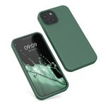 Husa pentru Apple iPhone 13 Mini, Silicon, Verde, 55877.166, Kwmobile fotografia produsului View 2 S